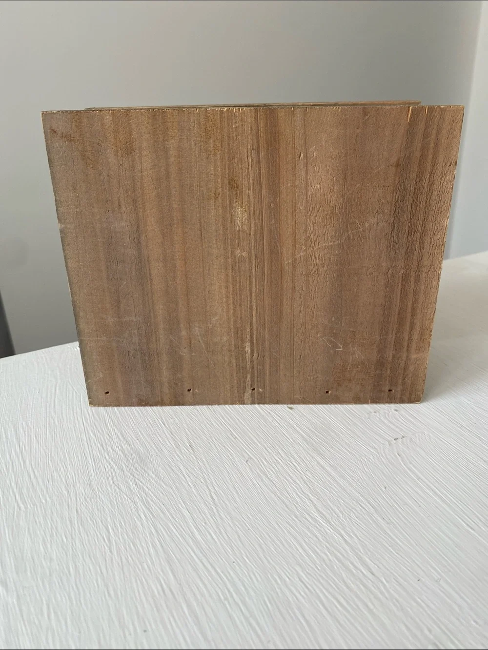 Rustic Wood & Galvanized Metal Napkin Holder Farmhouse Kitchen